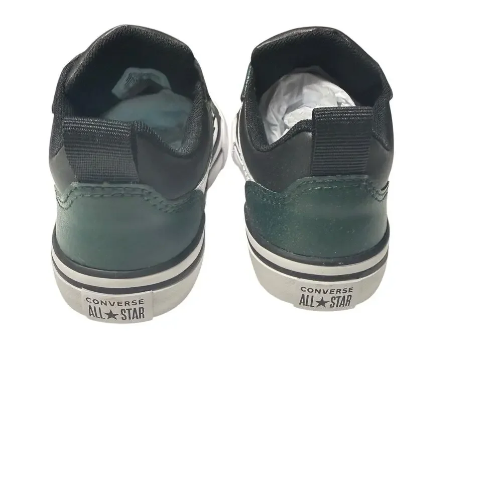 Converse Pro Blaze Low Top Shoe Green and Black/White Kids Size /13